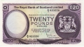 Royal Bank Of Scotland Ltd 1969 To 1981 20 Pounds, 10. 1.1981